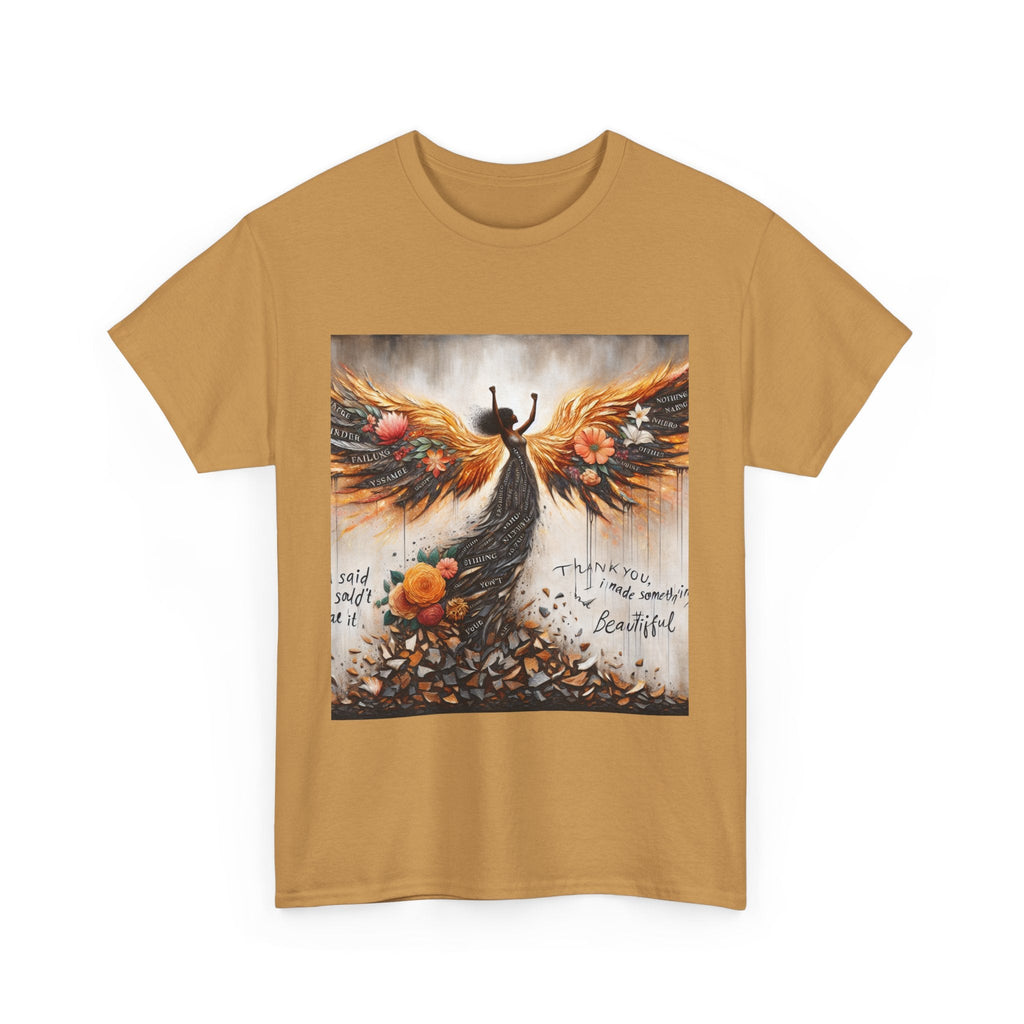 Beautiful In Every Way Unisex Heavy Cotton Tee, Inspirational Art Shirt, Self-Love Gift, Motivational Tee, Fashionable Everyday Wear Printify