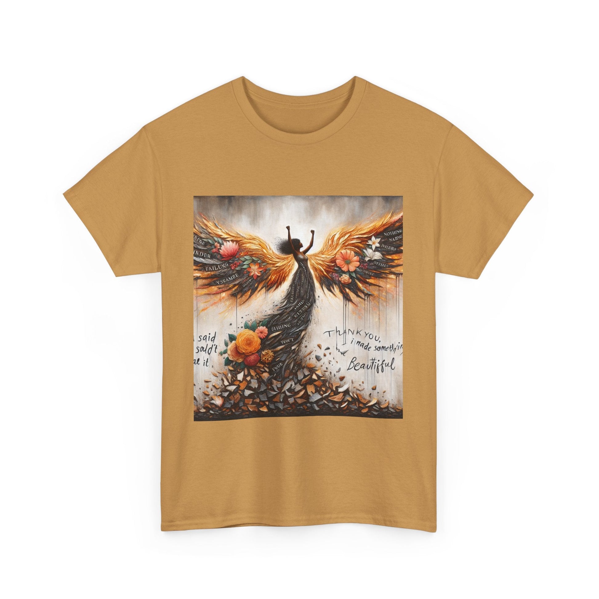 Beautiful In Every Way Unisex Heavy Cotton Tee, Inspirational Art Shirt, Self-Love Gift, Motivational Tee, Fashionable Everyday Wear Printify