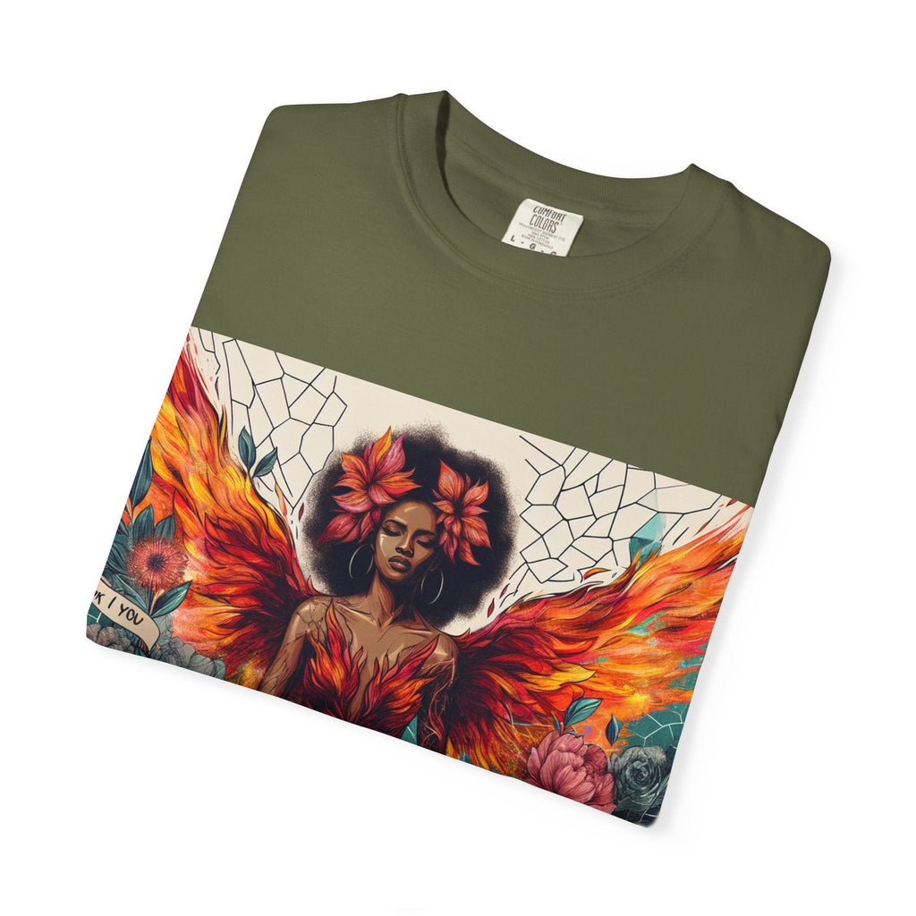 Vibrant Empowerment T-Shirt, Artistic Tee for Feminists, Gift for Her, Boho Style Shirt, Festival Apparel, Unisex Graphic T-Shirt Printify