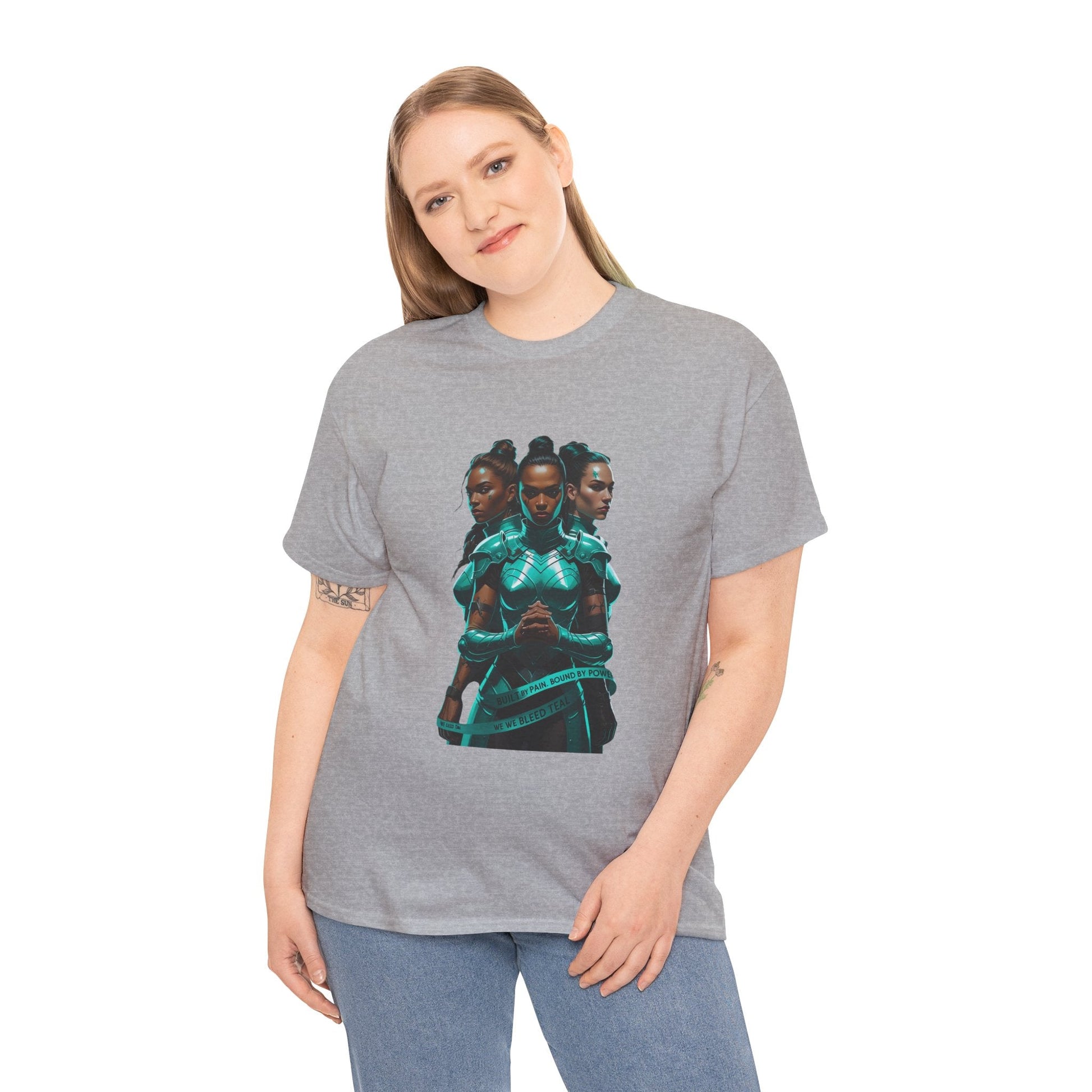 Empowered Elegance Unisex Heavy Cotton Tee, Graphic Tee, Casual Fashion, Gift for Her, Anime Inspired, Wearable Art, Streetwear Printify