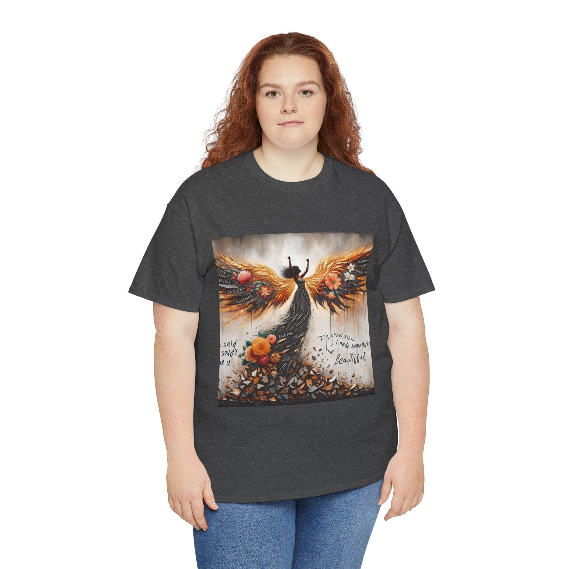 Beautiful In Every Way Unisex Heavy Cotton Tee, Inspirational Art Shirt, Self-Love Gift, Motivational Tee, Fashionable Everyday Wear Printify