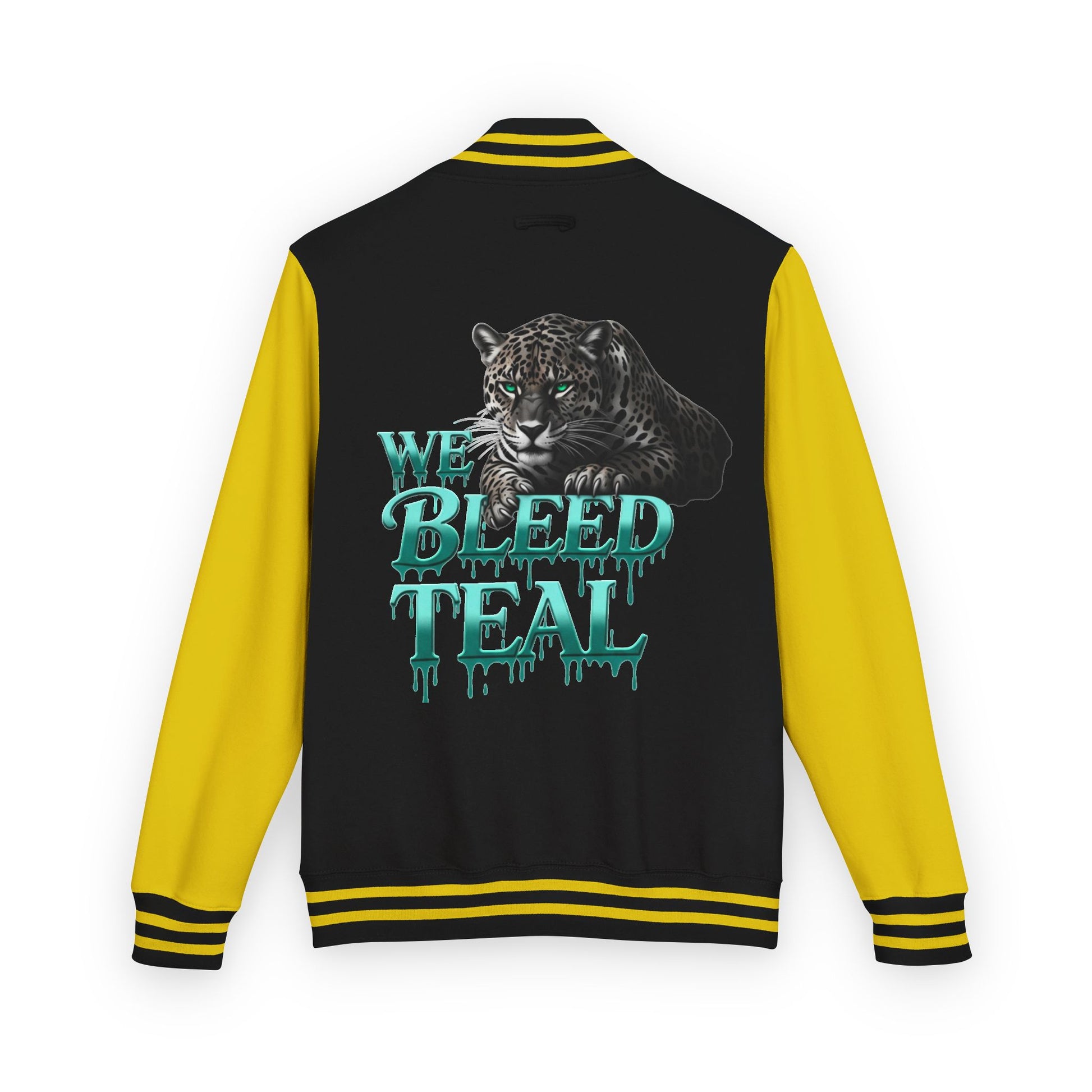 Teal Bleeding Letterman Jacket, Unisex Varsity Jacket, Trendy Sports Jacket, Cool Casual Wear, College Spirit Gear, Perfect Gift for [...]