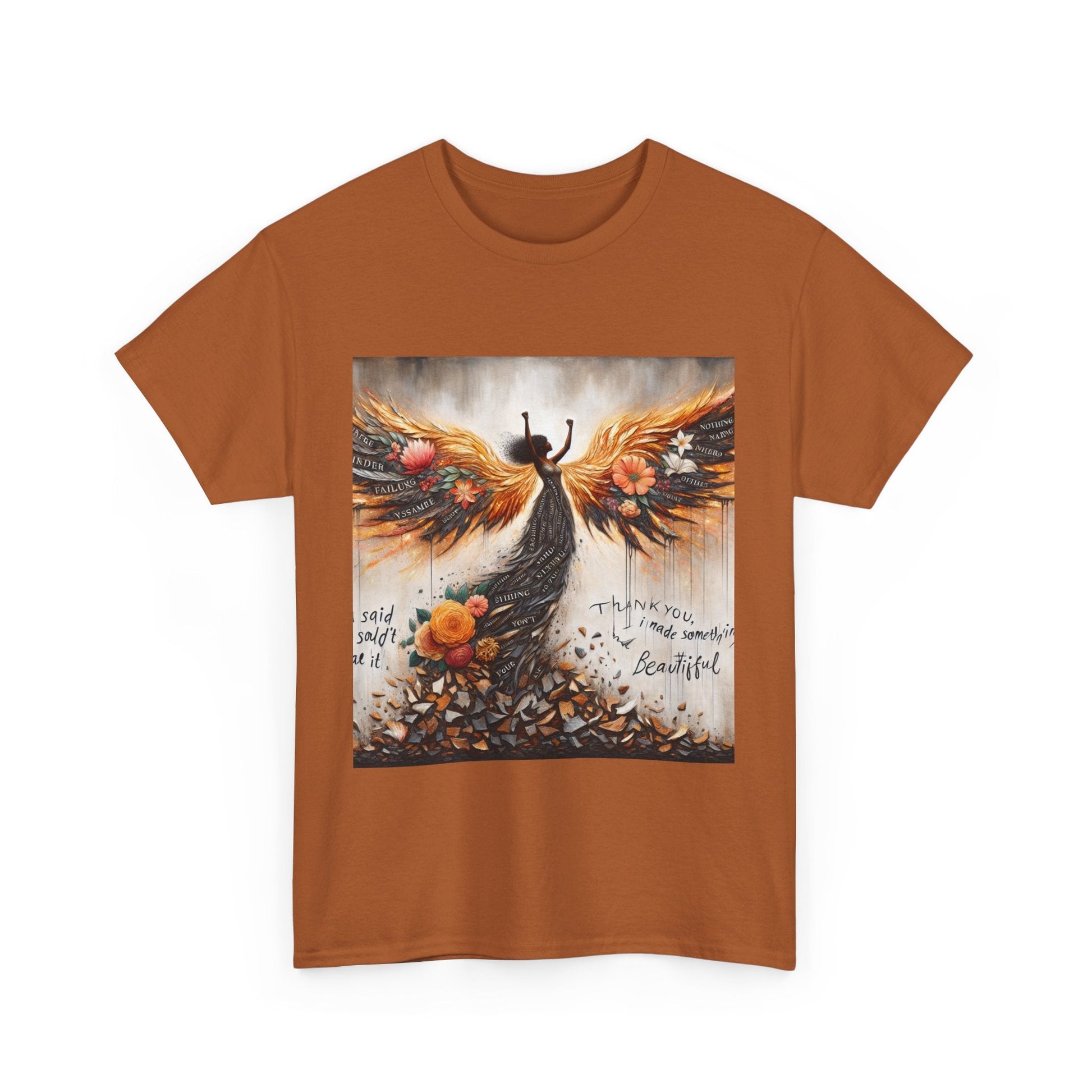 Beautiful In Every Way Unisex Heavy Cotton Tee, Inspirational Art Shirt, Self-Love Gift, Motivational Tee, Fashionable Everyday Wear Printify