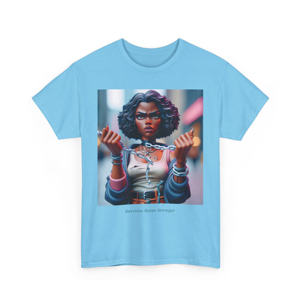 Unisex Cotton Graphic Tee, Empowering Art Shirt, Streetwear, Casual Apparel, Gift for Friends, Statement Fashion