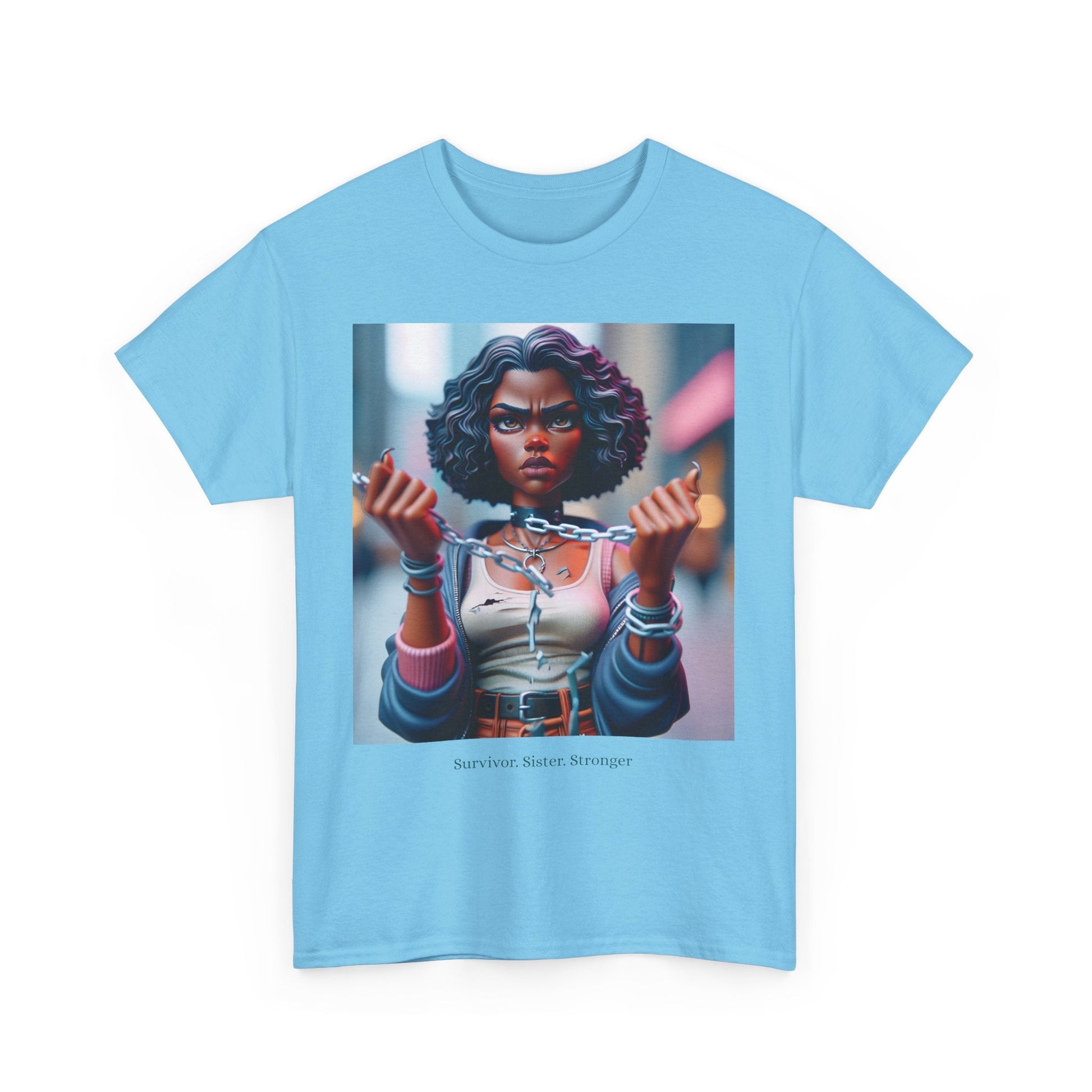 Unisex Cotton Graphic Tee, Empowering Art Shirt, Streetwear, Casual Apparel, Gift for Friends, Statement Fashion