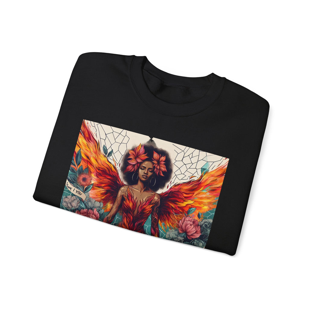 Artistic Phoenix Crewneck Sweatshirt - Cozy Unisex Apparel, Perfect for Casual Wear, Gift for Art Lovers, Birthday, Warmth & Style Printify