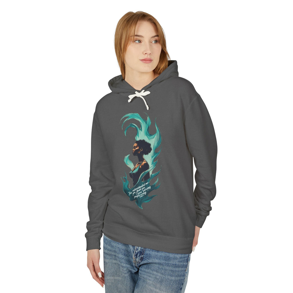 Bohemian Chic Unisex Lightweight Hooded Sweatshirt, Stylish Gift for Her, Art-Inspired Hoodie, Cozy Casual Wear, Unique Layering Piece Printify