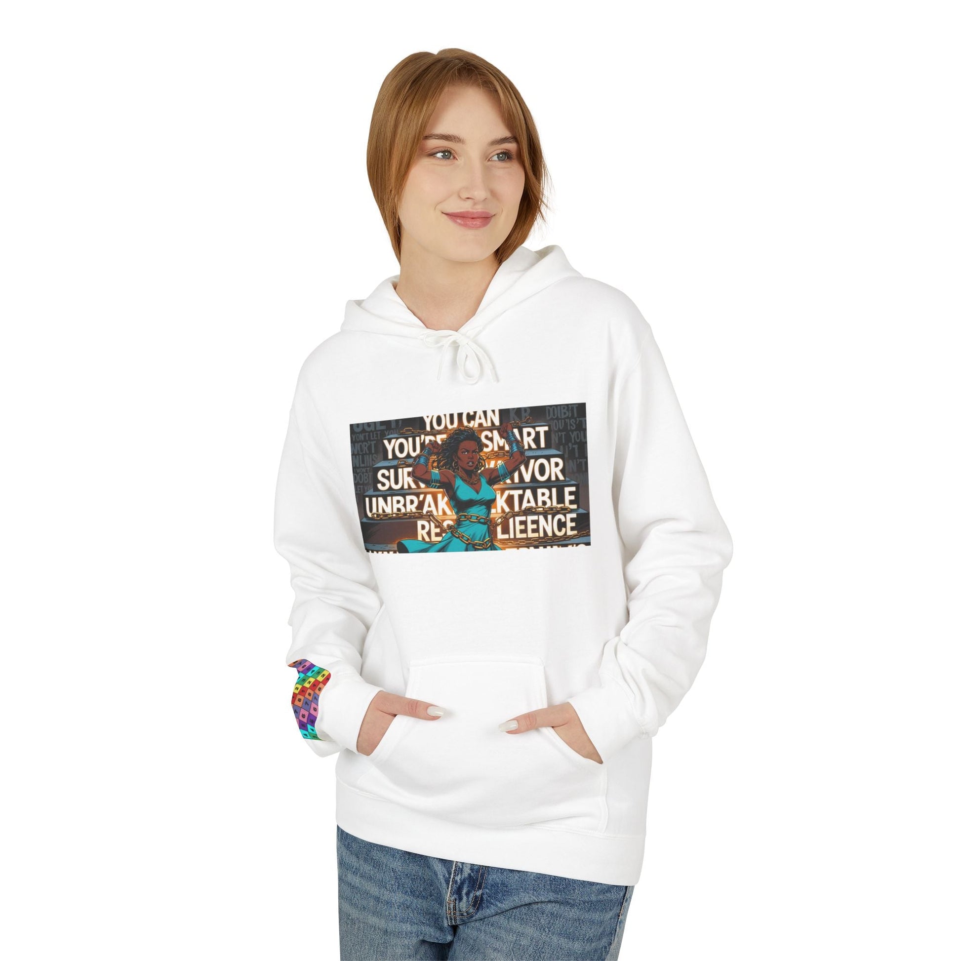 Inspirational Quote Hoodie, Motivational Sweatshirt for Men and Women, Cozy Fleece Pullover, Unique Gift Idea, Casual Wear for [...] Printify