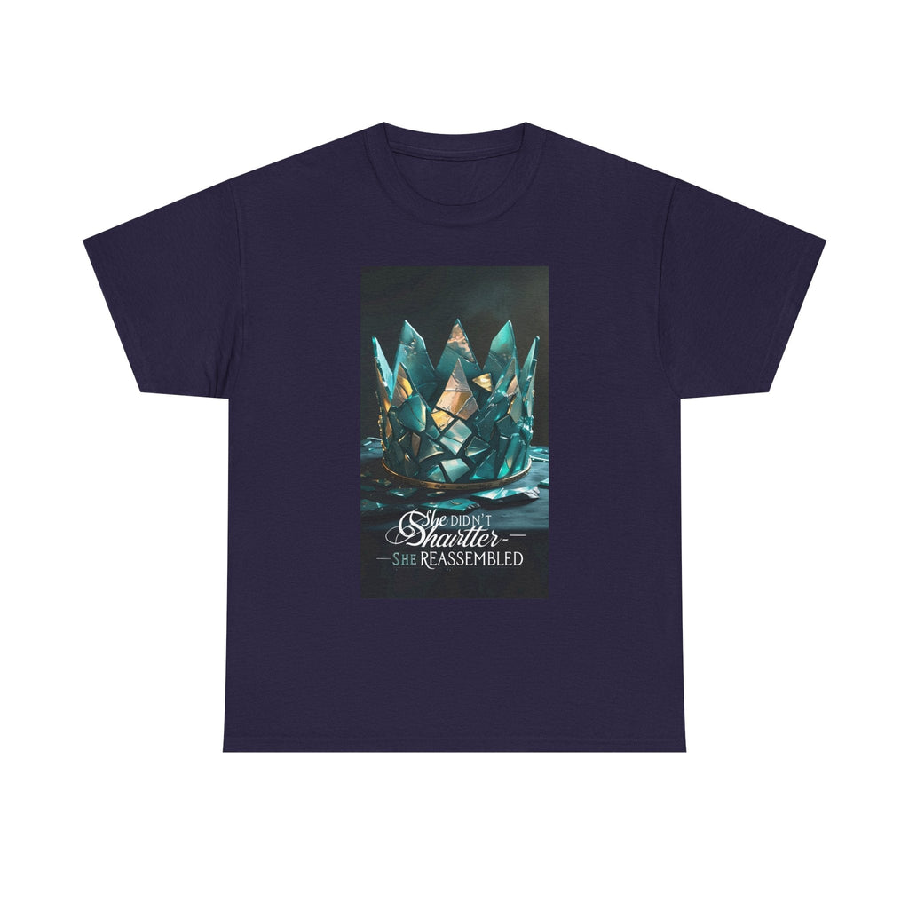 Stunning Crystal Crown Tee, Graphic T-Shirt, Unisex Cotton Top, Unique Gift, Fantasy Apparel, Holiday T-Shirt Printify
