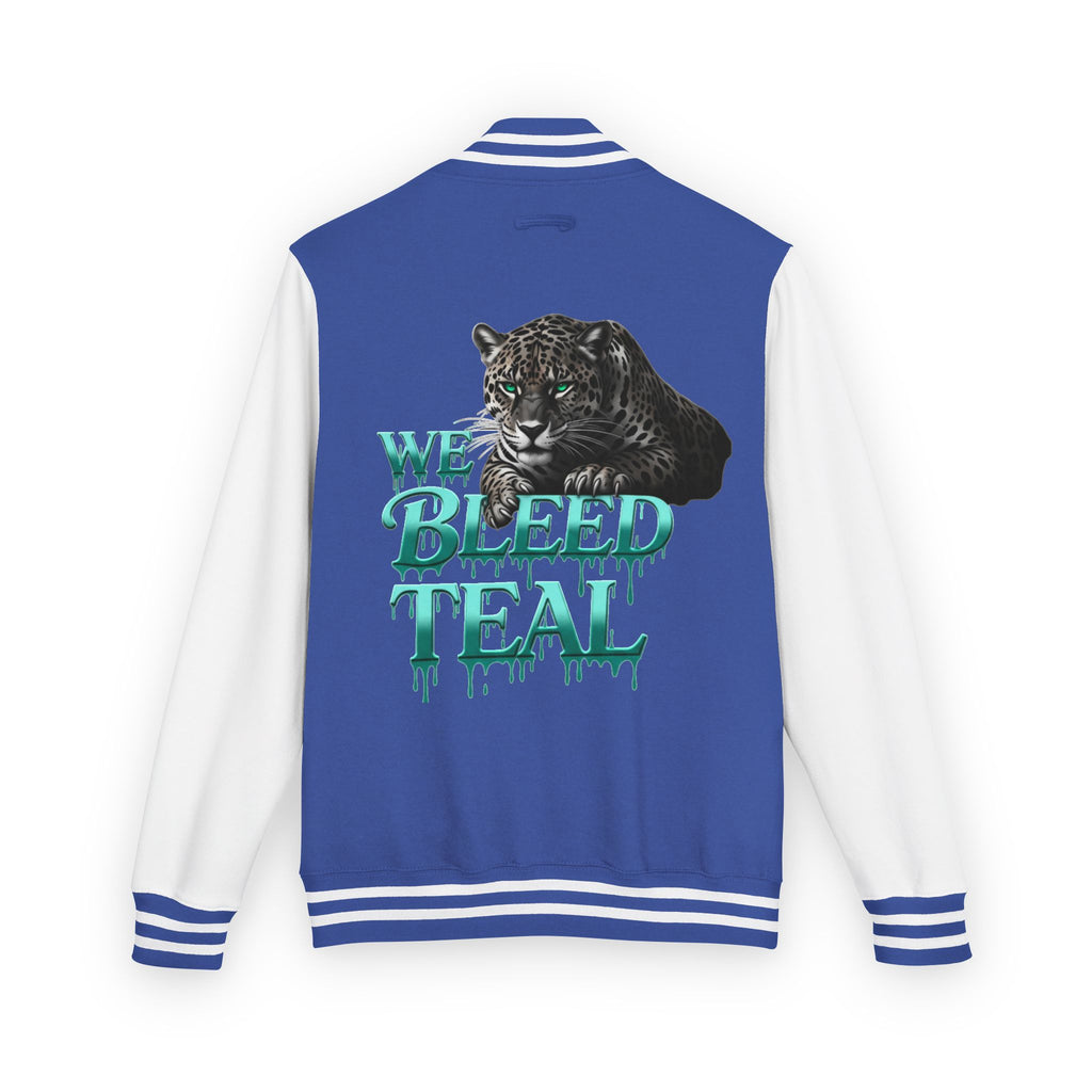 Teal Bleeding Letterman Jacket, Unisex Varsity Jacket, Trendy Sports Jacket, Cool Casual Wear, College Spirit Gear, Perfect Gift for [...]