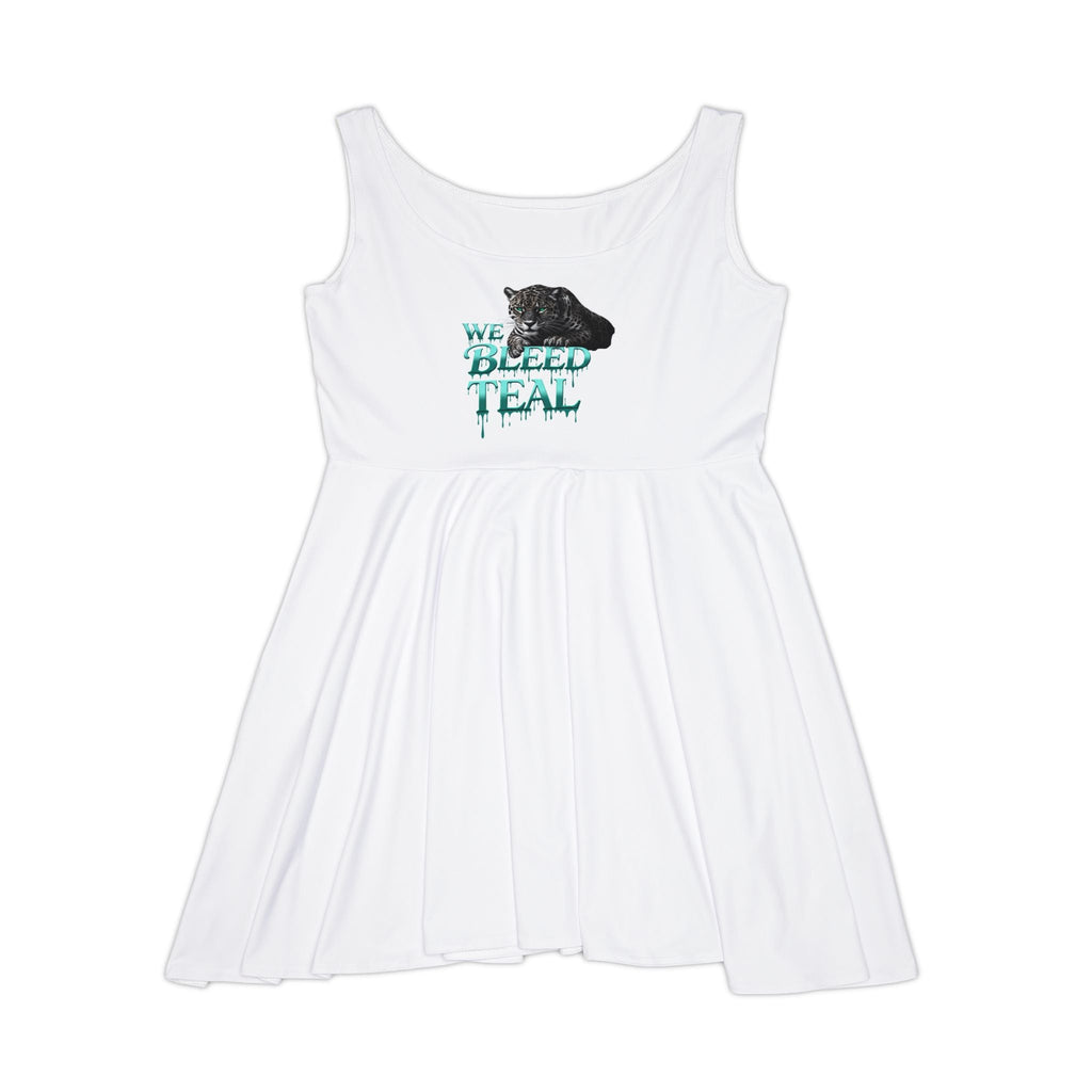 Women's Skater Dress - We Bleed Team, Casual Dress, Sporty Outfit, Gift for Sports Fans, Summer Dress, Athleisure Wear Printify