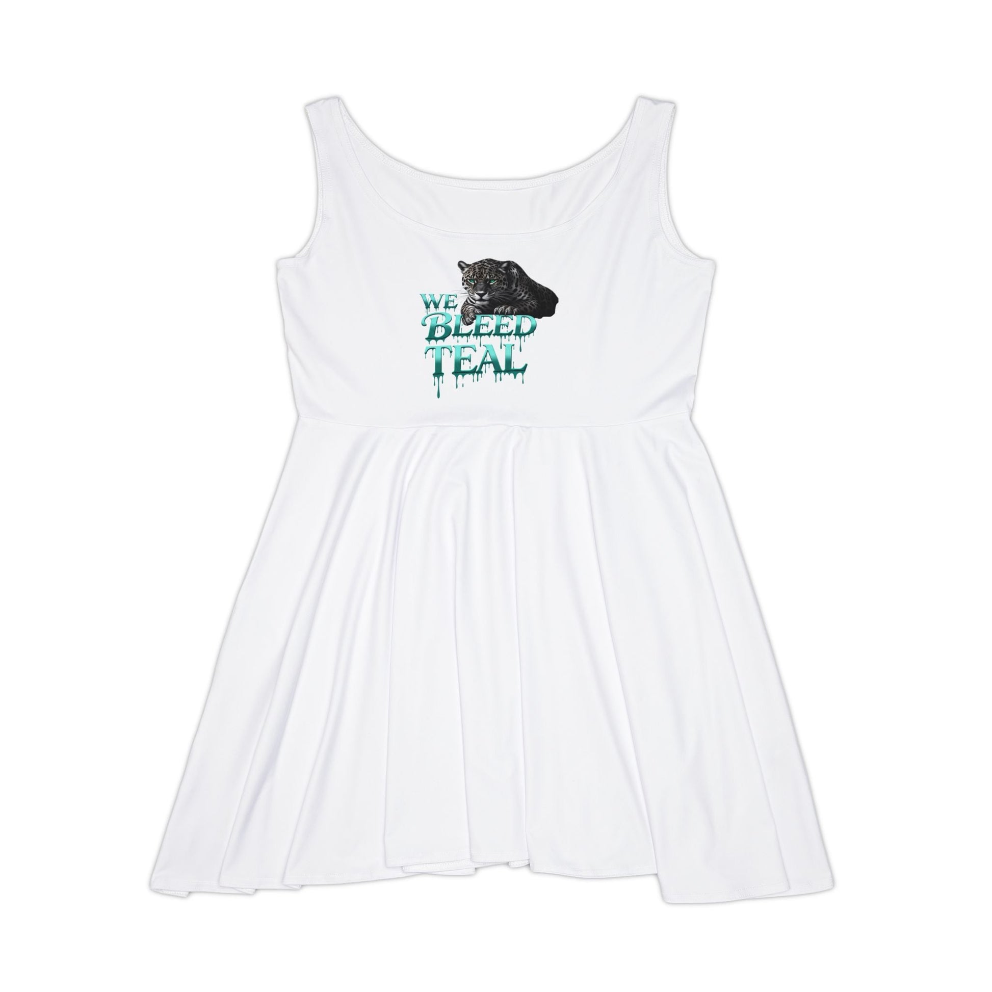 Women's Skater Dress - We Bleed Team, Casual Dress, Sporty Outfit, Gift for Sports Fans, Summer Dress, Athleisure Wear Printify