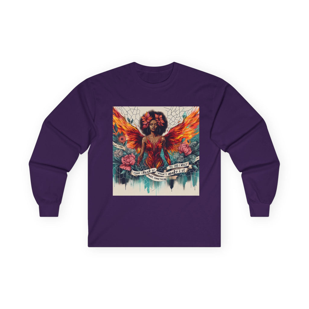 Bohemian Long Sleeve Tee, Butterfly Design, Artistic Cotton Tee, Casual Unisex Wear, Gift for Art Lovers, Festival Fashion Printify