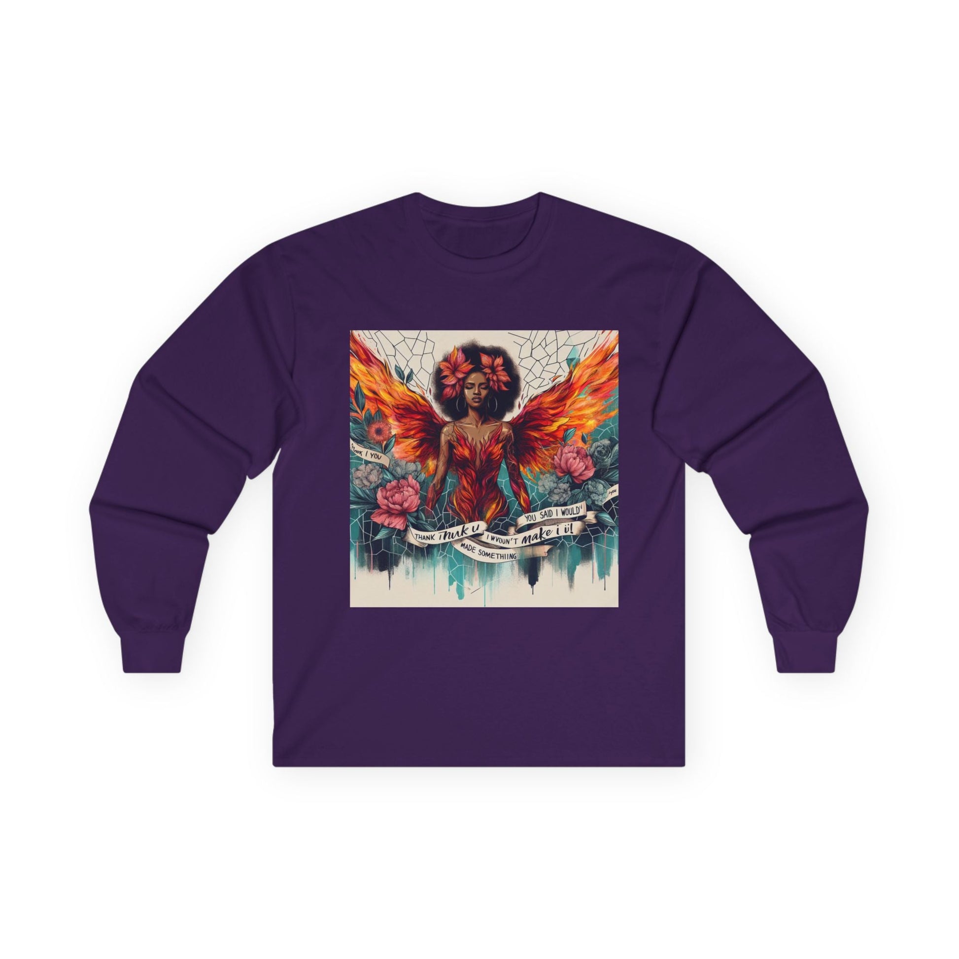 Bohemian Long Sleeve Tee, Butterfly Design, Artistic Cotton Tee, Casual Unisex Wear, Gift for Art Lovers, Festival Fashion Printify