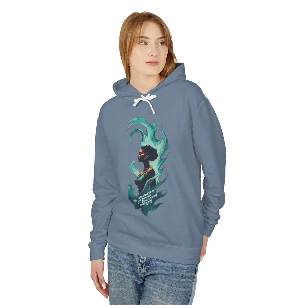 Bohemian Chic Unisex Lightweight Hooded Sweatshirt, Stylish Gift for Her, Art-Inspired Hoodie, Cozy Casual Wear, Unique Layering Piece Printify