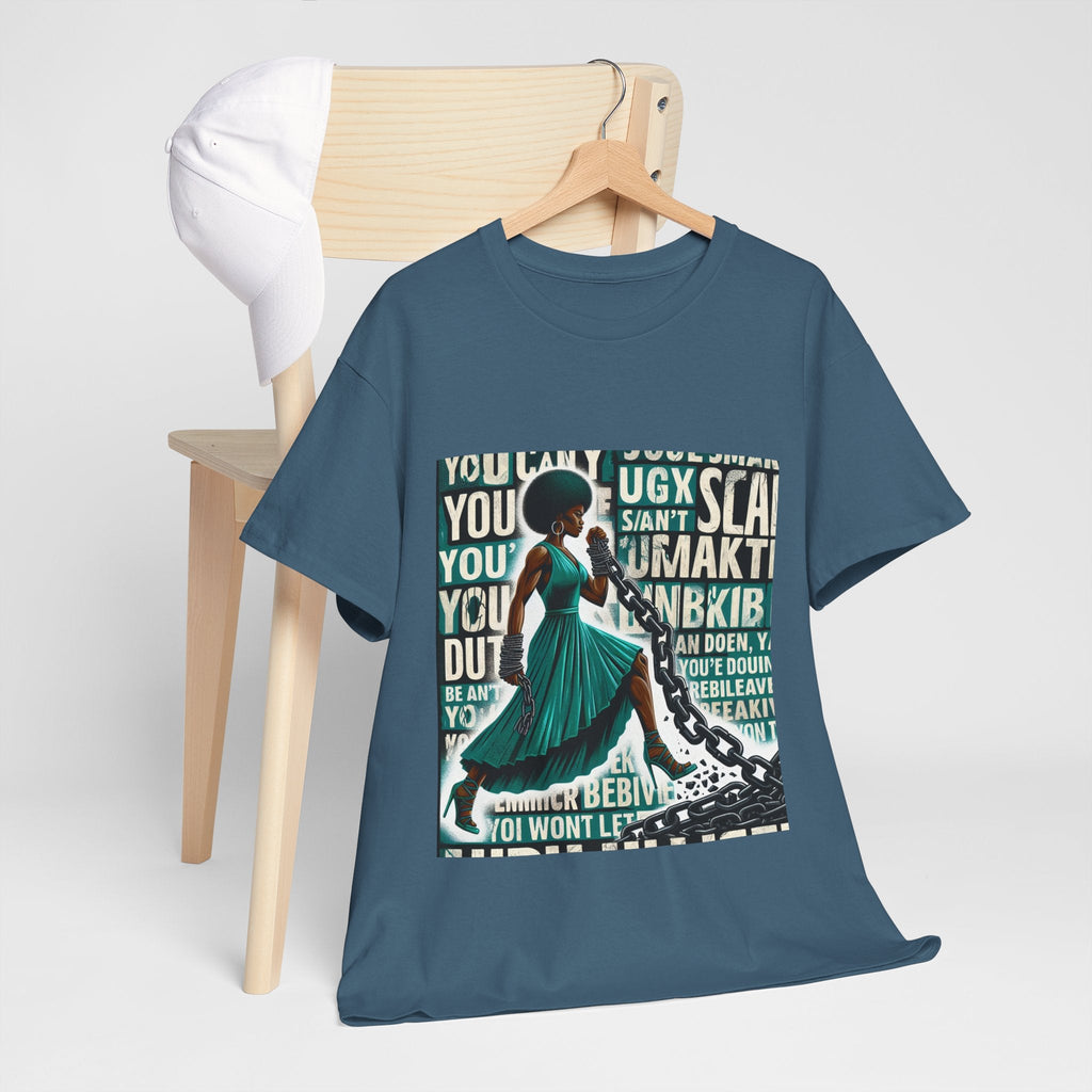 Empowering Afrocentric Unisex Tee, Motivational T-Shirt, Gift for Her, Black History, Fashion Statement, Casual Wear Printify