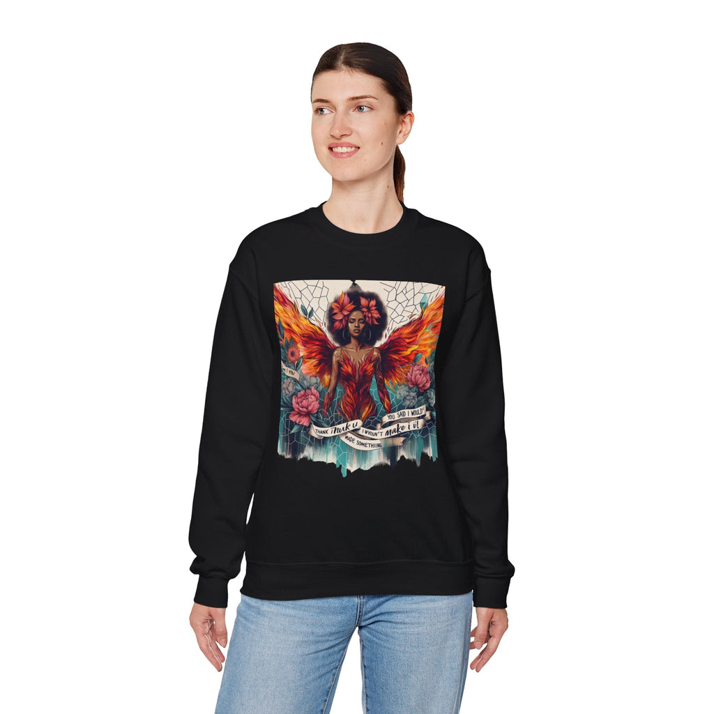 Artistic Phoenix Crewneck Sweatshirt - Cozy Unisex Apparel, Perfect for Casual Wear, Gift for Art Lovers, Birthday, Warmth & Style Printify