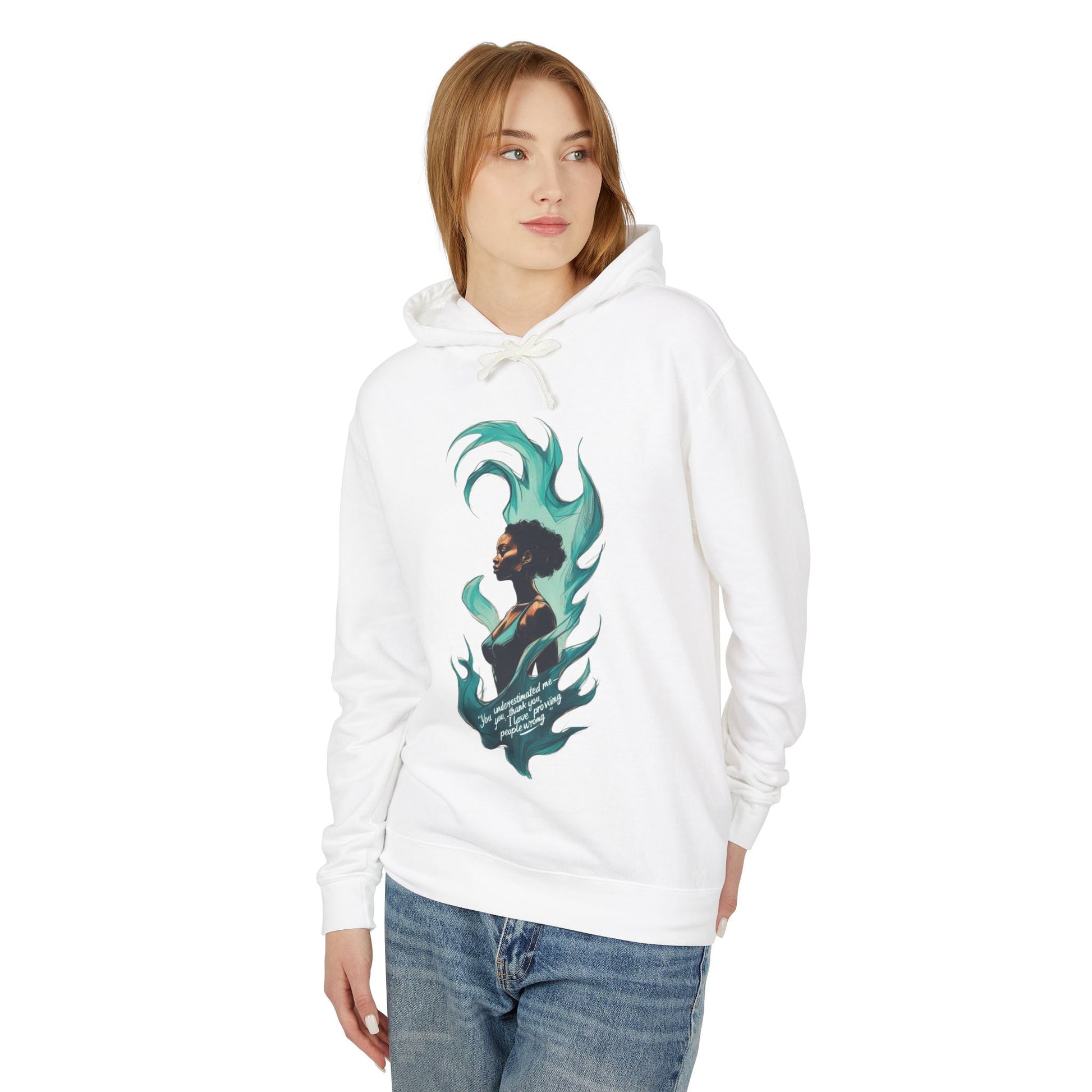 Bohemian Chic Unisex Lightweight Hooded Sweatshirt, Stylish Gift for Her, Art-Inspired Hoodie, Cozy Casual Wear, Unique Layering Piece Printify