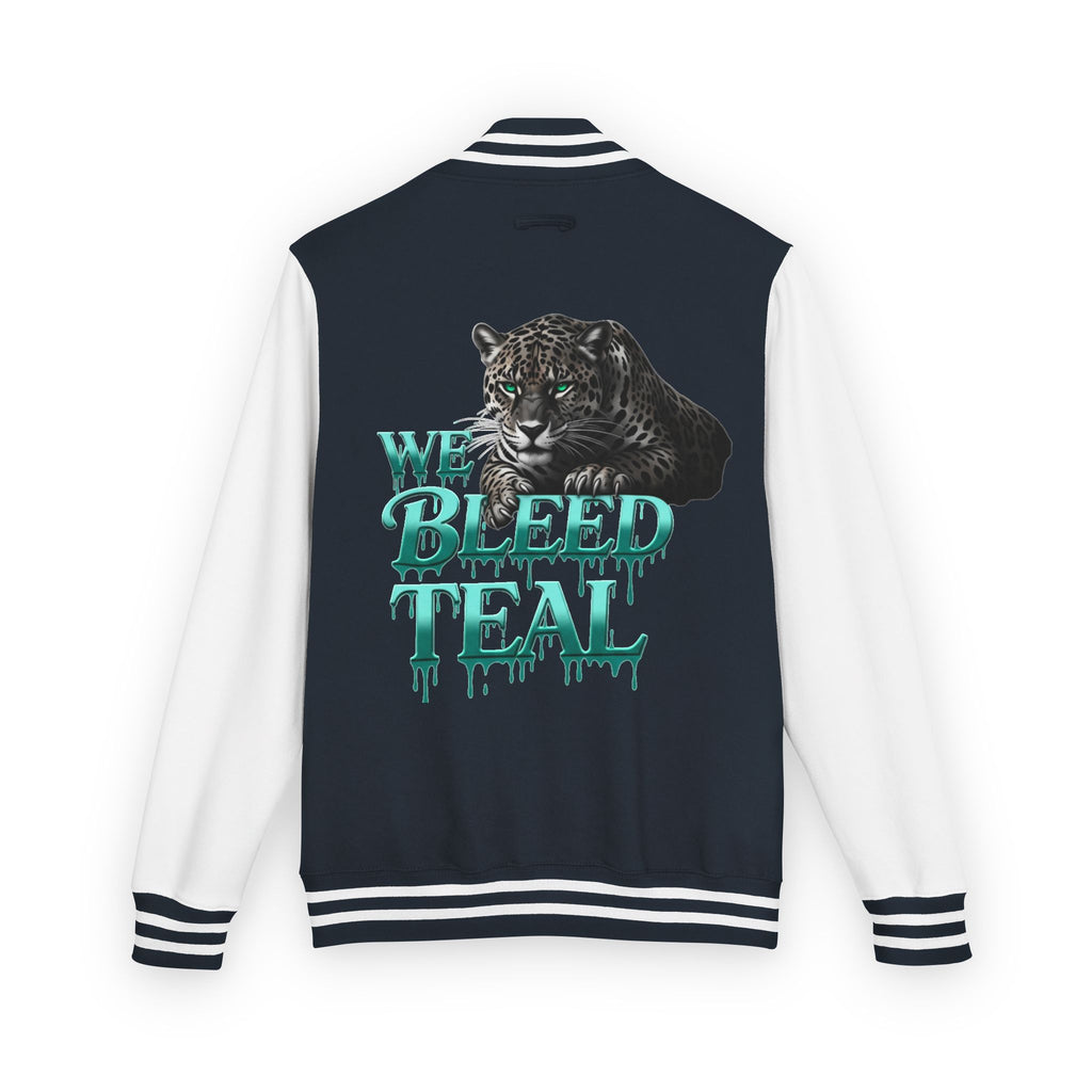 Teal Bleeding Letterman Jacket, Unisex Varsity Jacket, Trendy Sports Jacket, Cool Casual Wear, College Spirit Gear, Perfect Gift for [...]