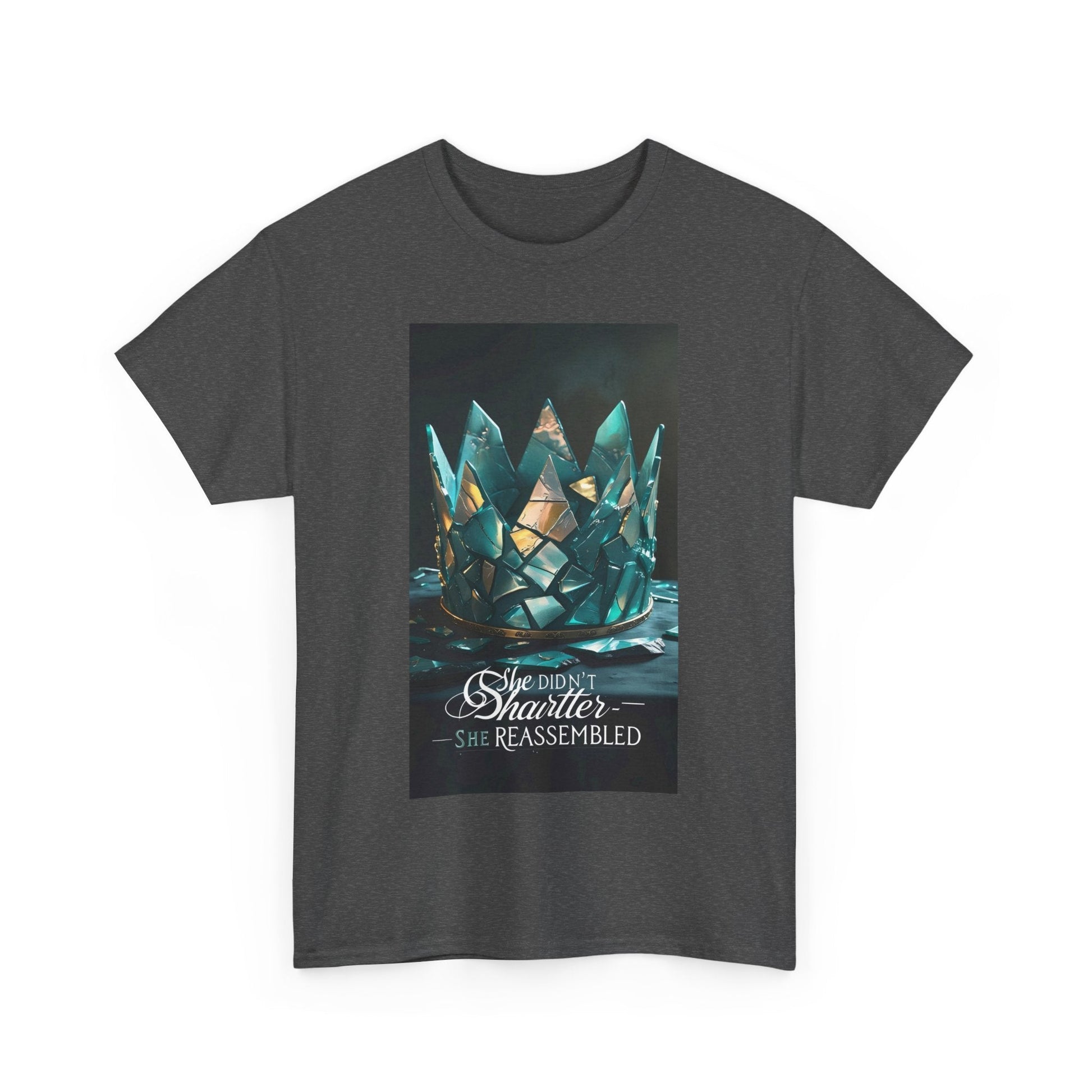 Stunning Crystal Crown Tee, Graphic T-Shirt, Unisex Cotton Top, Unique Gift, Fantasy Apparel, Holiday T-Shirt Printify