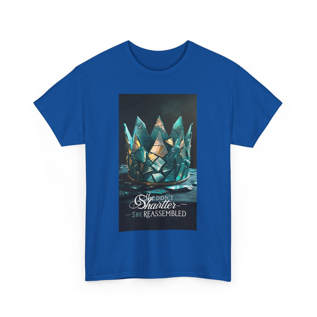 Stunning Crystal Crown Tee, Graphic T-Shirt, Unisex Cotton Top, Unique Gift, Fantasy Apparel, Holiday T-Shirt Printify