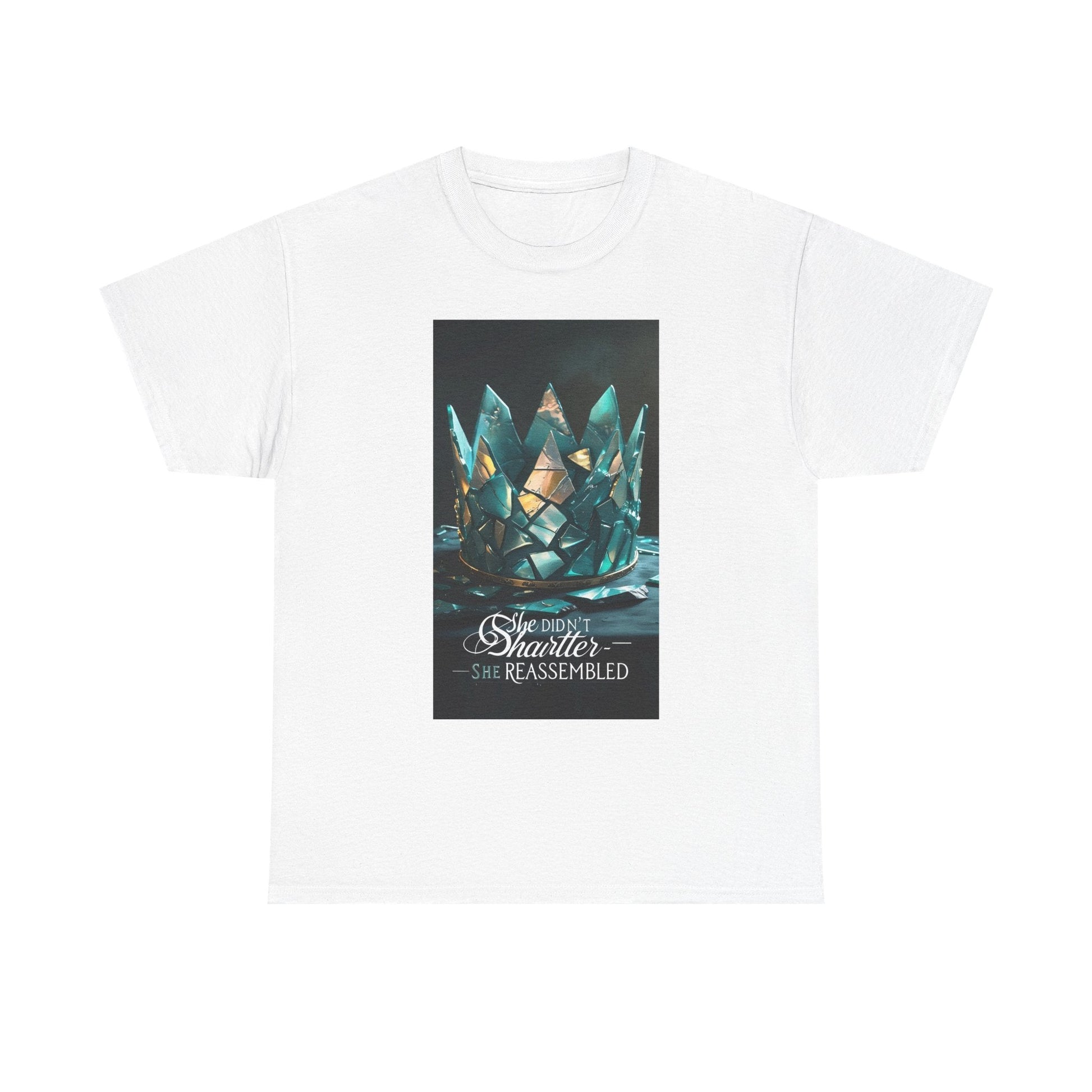 Stunning Crystal Crown Tee, Graphic T-Shirt, Unisex Cotton Top, Unique Gift, Fantasy Apparel, Holiday T-Shirt Printify