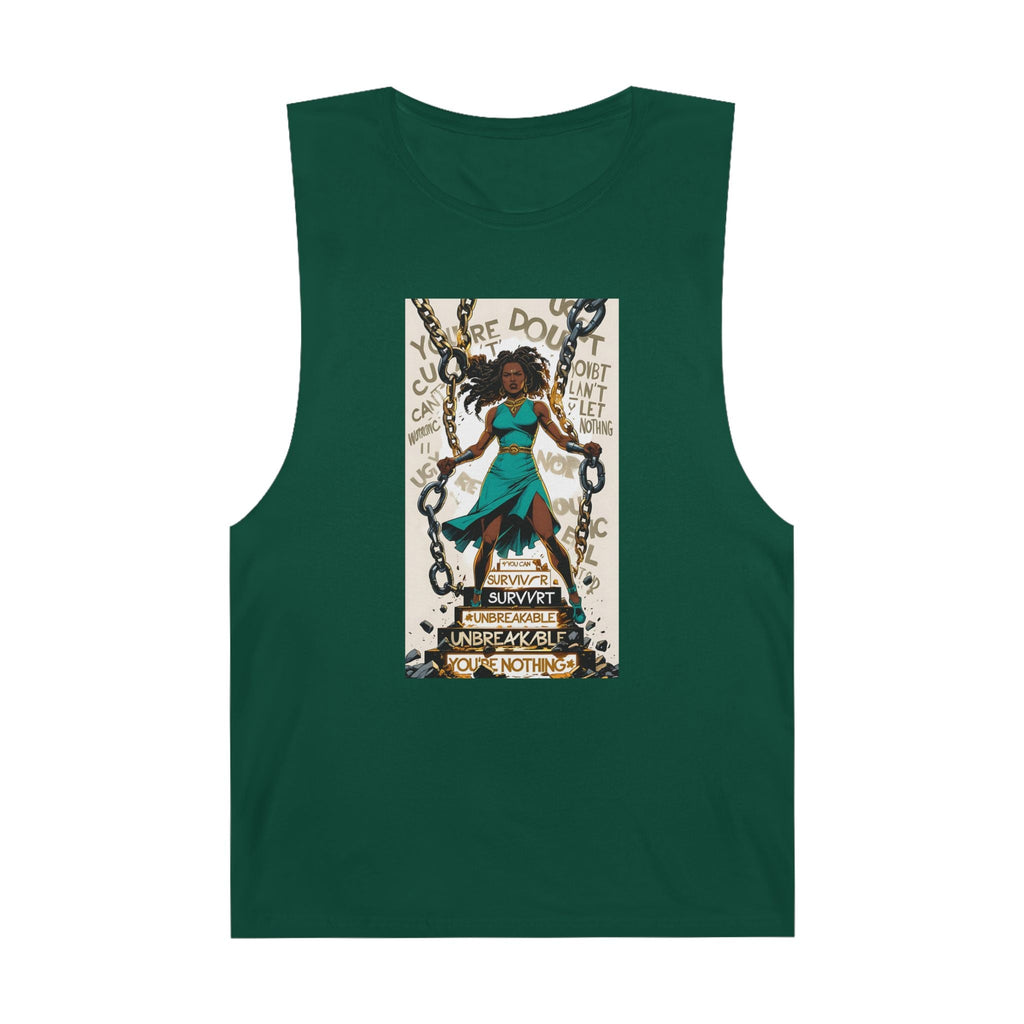 Empowering Unisex Tank Top - Unbreakable Resilience, Inspirational Workout Wear, Summer Fashion, Gift for Her, Affirmation Top Printify