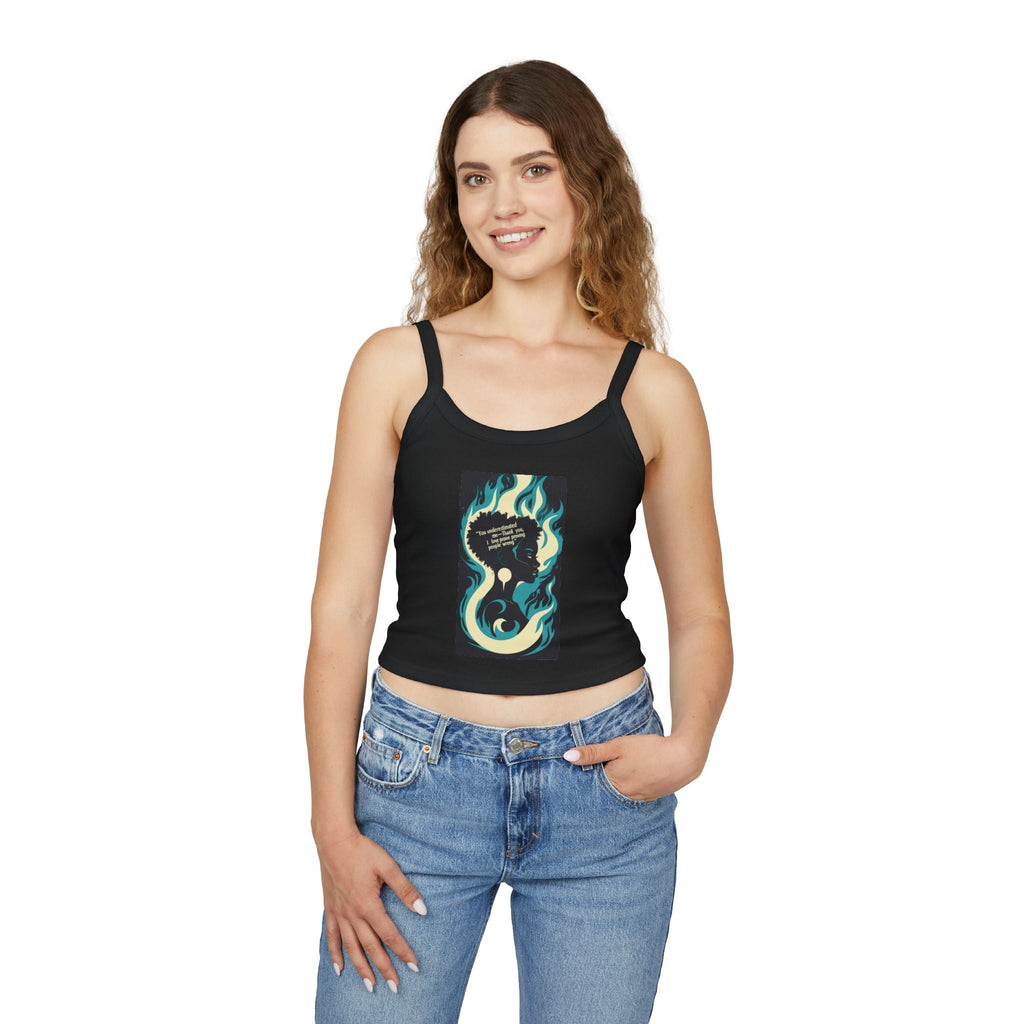 Empowered Women Tank Top, Inspirational Spaghetti Strap, Feminist Apparel, Graphic Tees, Summer Wardrobe Essential Printify