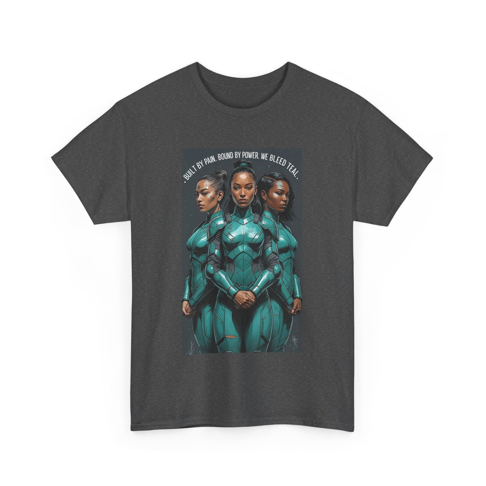 Futuristic Triple Goddess Tee, Graphic T-Shirt, Unisex Cotton Shirt, Casual Wear, Perfect Gift for Sci-Fi Fans, Everyday Style Printify