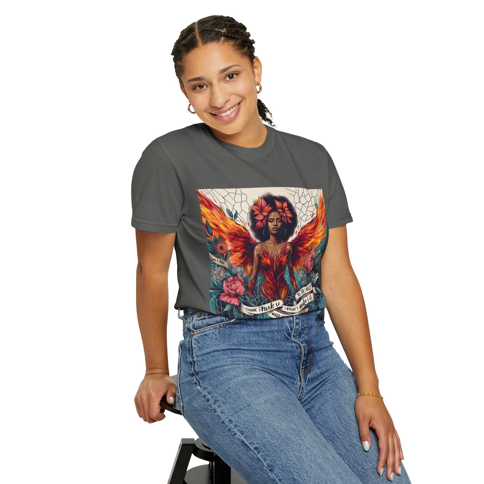 Vibrant Empowerment T-Shirt, Artistic Tee for Feminists, Gift for Her, Boho Style Shirt, Festival Apparel, Unisex Graphic T-Shirt Printify