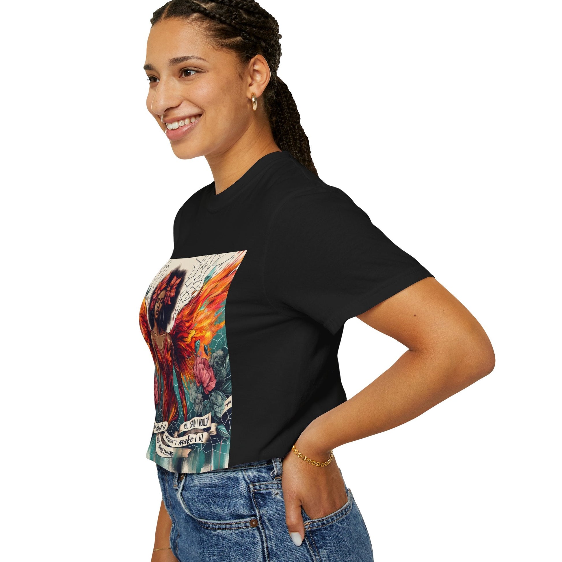 Vibrant Empowerment T-Shirt, Artistic Tee for Feminists, Gift for Her, Boho Style Shirt, Festival Apparel, Unisex Graphic T-Shirt Printify