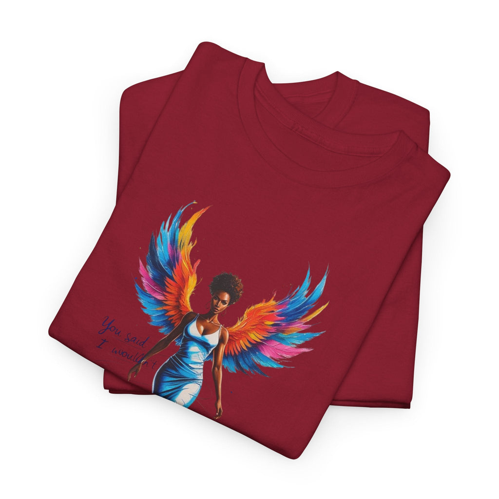 Vibrant Angelic Heavy Cotton Tee - Unisex T-Shirt, Inspirational Apparel, Casual Wear, Gift for Her, Spiritual Fashion Printify