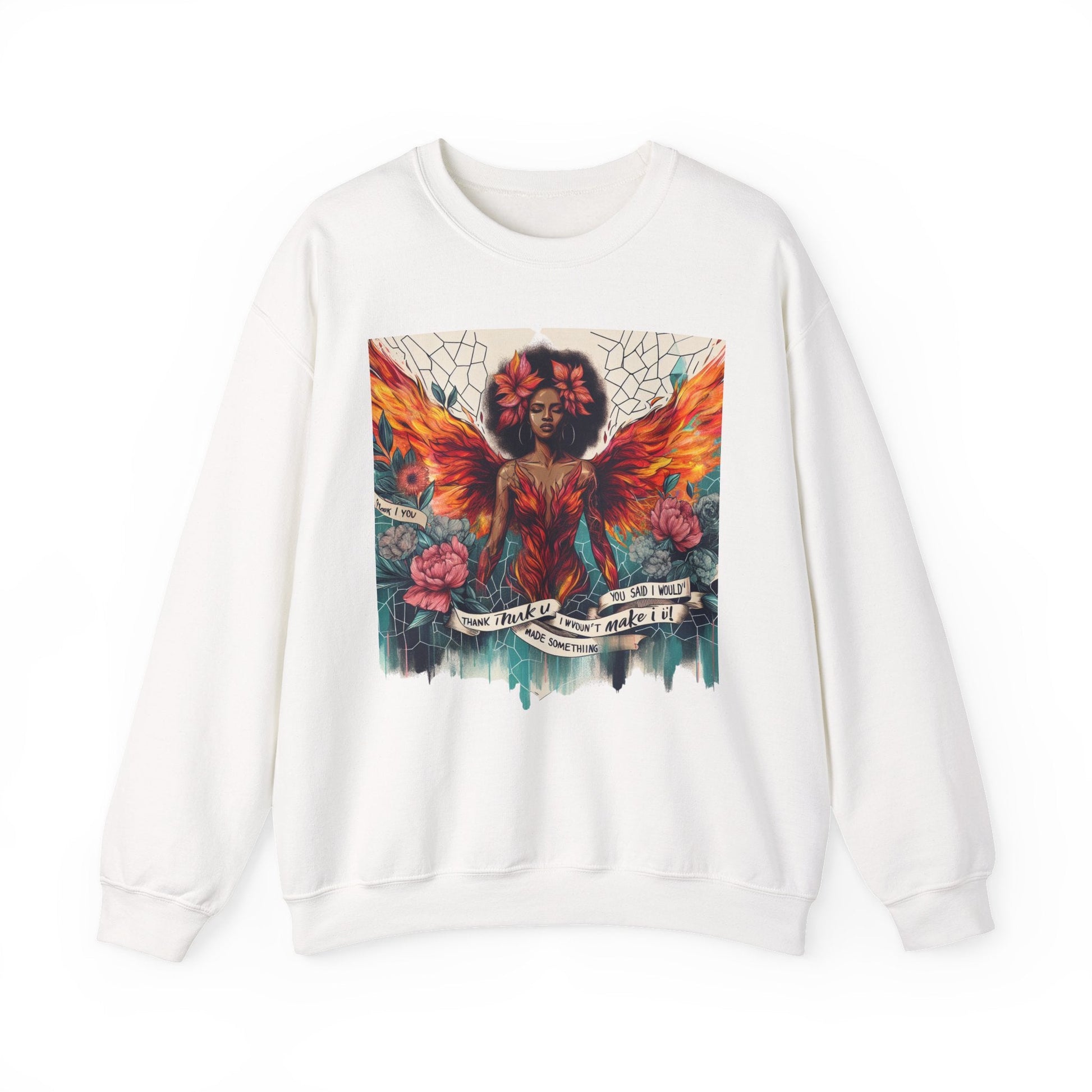 Artistic Phoenix Crewneck Sweatshirt - Cozy Unisex Apparel, Perfect for Casual Wear, Gift for Art Lovers, Birthday, Warmth & Style Printify