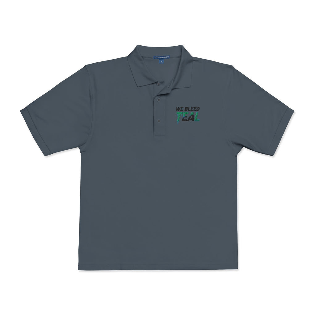 Teal Embroidered Unisex Polo Shirt | Casual Wear, Gift for Sports Fans, Teal Awareness, Everyday Style, Unisex Fashion