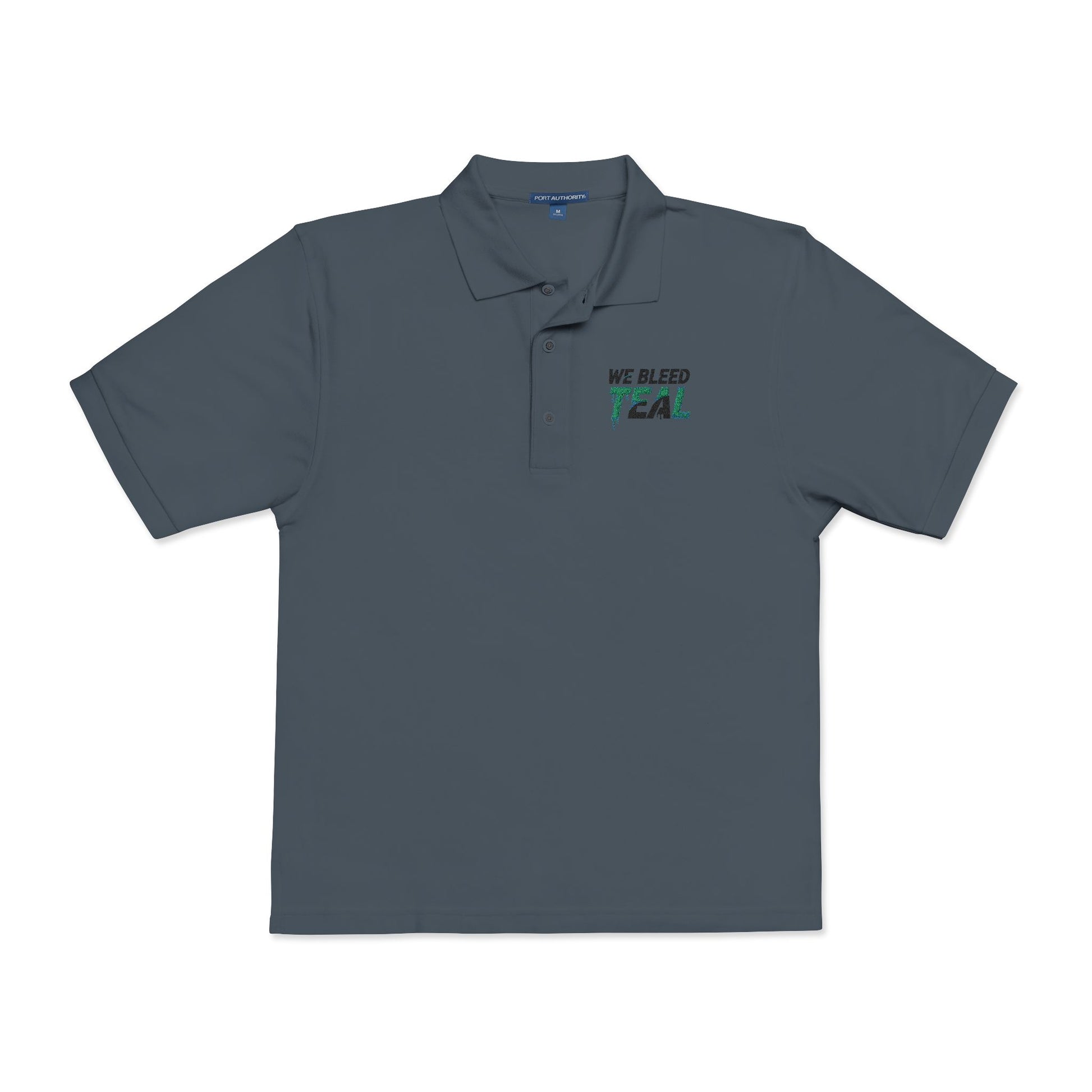 Teal Embroidered Unisex Polo Shirt | Casual Wear, Gift for Sports Fans, Teal Awareness, Everyday Style, Unisex Fashion