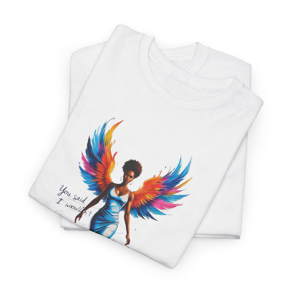 Vibrant Angelic Heavy Cotton Tee - Unisex T-Shirt, Inspirational Apparel, Casual Wear, Gift for Her, Spiritual Fashion Printify