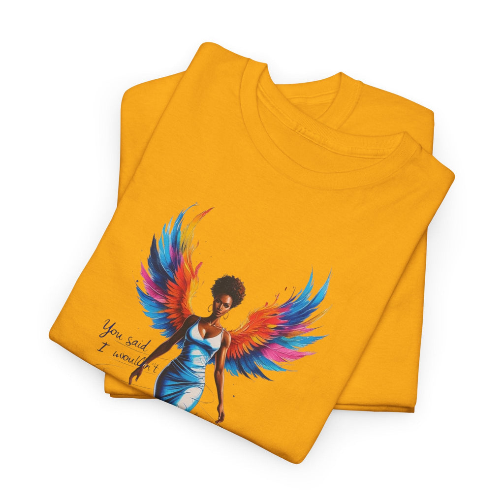 Vibrant Angelic Heavy Cotton Tee - Unisex T-Shirt, Inspirational Apparel, Casual Wear, Gift for Her, Spiritual Fashion Printify