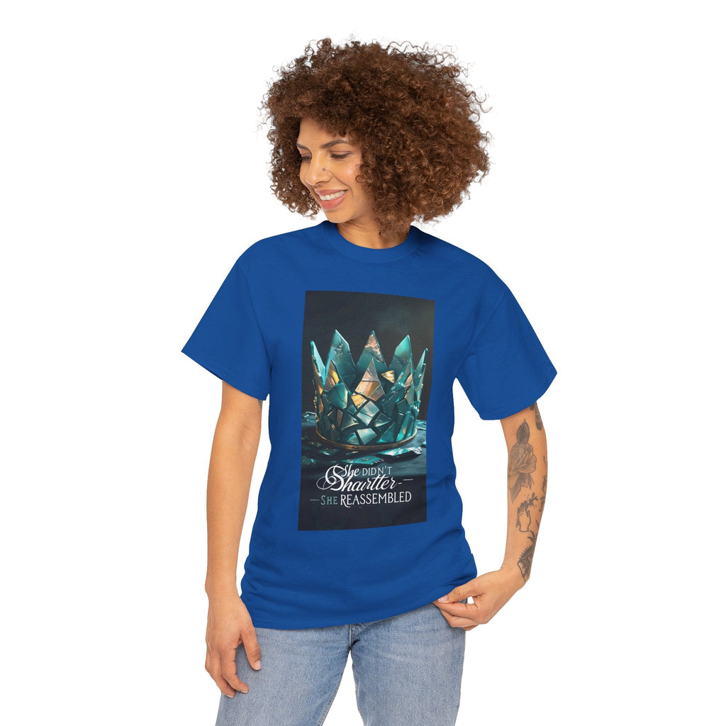 Stunning Crystal Crown Tee, Graphic T-Shirt, Unisex Cotton Top, Unique Gift, Fantasy Apparel, Holiday T-Shirt Printify