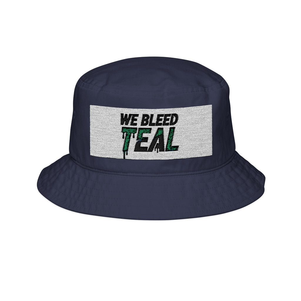 Teal Embroidered Bucket Hat - Trendy Summer Accessory, Beachwear, Gift for Dad, Fashion Statement, Outdoor Fun Printify