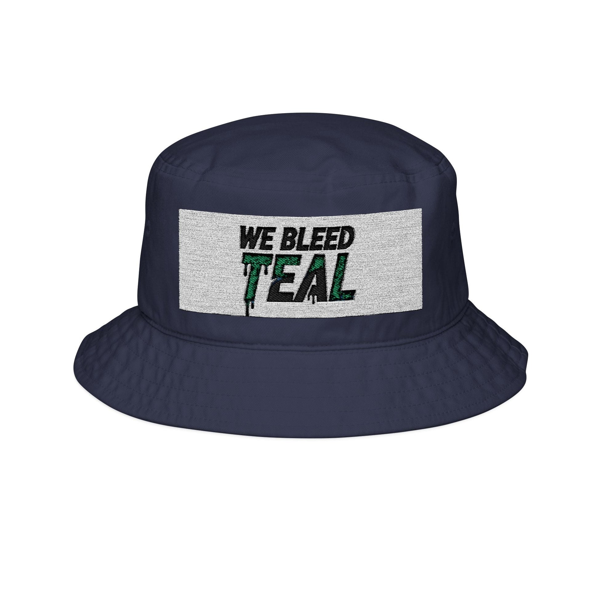 Teal Embroidered Bucket Hat - Trendy Summer Accessory, Beachwear, Gift for Dad, Fashion Statement, Outdoor Fun Printify