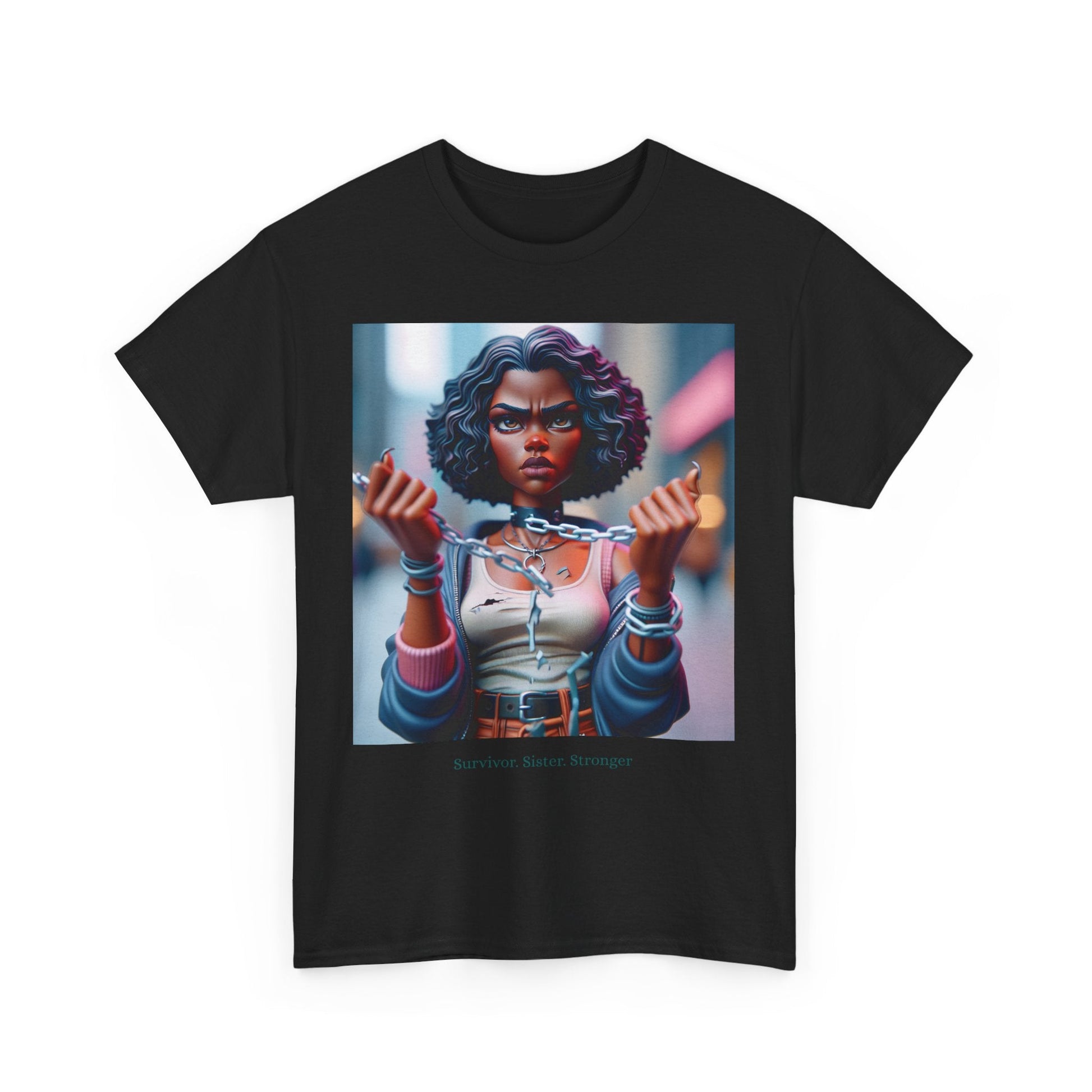 Unisex Cotton Graphic Tee, Empowering Art Shirt, Streetwear, Casual Apparel, Gift for Friends, Statement Fashion