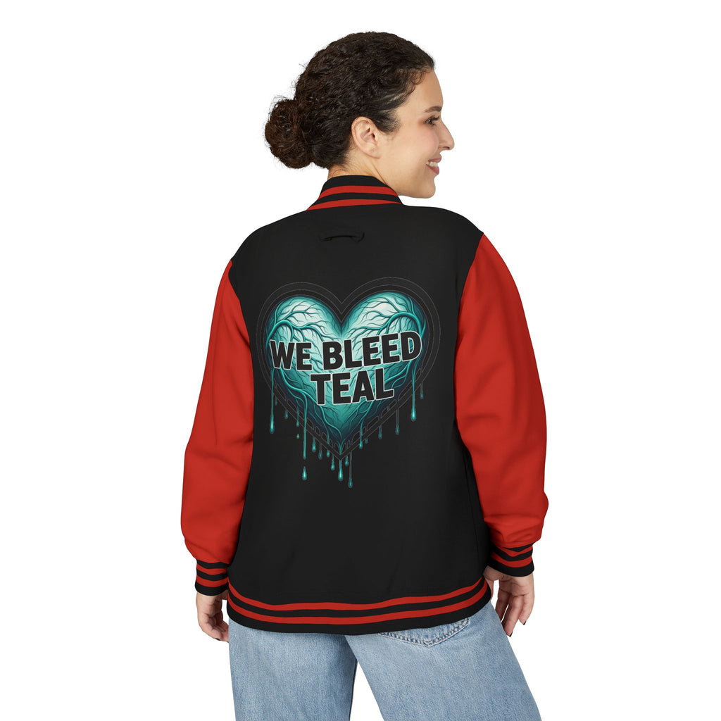 Unisex Heavyweight Letterman Jacket, Retro Style Jacket, Casual Wear, Team Spirit Jacket, Unique Gift for Sports Lovers