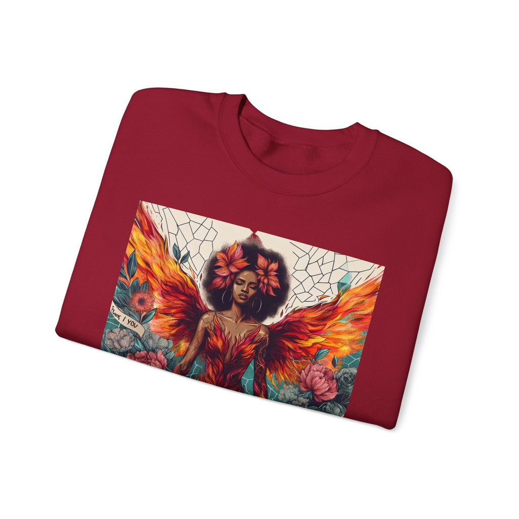 Artistic Phoenix Crewneck Sweatshirt - Cozy Unisex Apparel, Perfect for Casual Wear, Gift for Art Lovers, Birthday, Warmth & Style Printify
