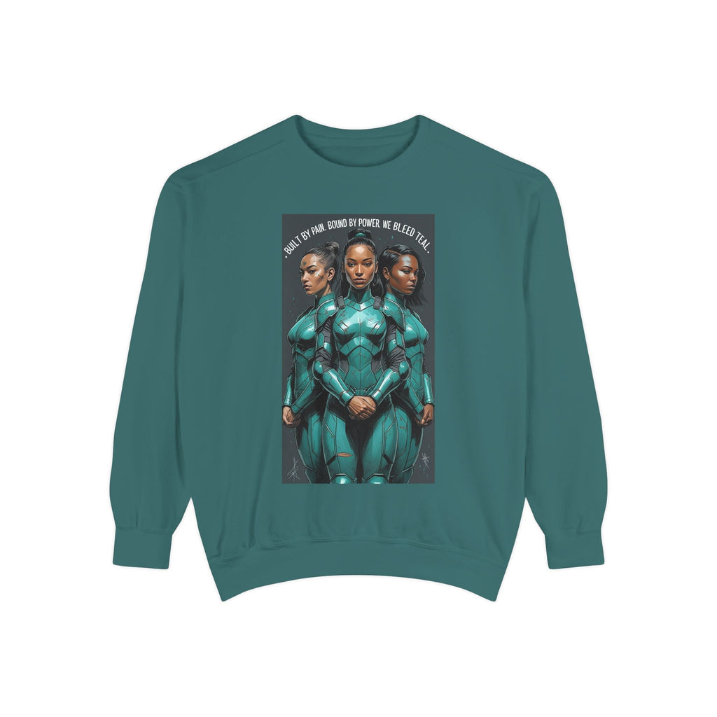 Empowering Graphic Sweatshirt for Fans of Sci-Fi, Unique Gift for Her, Cozy Lounge Wear, Perfect for Birthdays, Holiday, or Everyday Style Printify