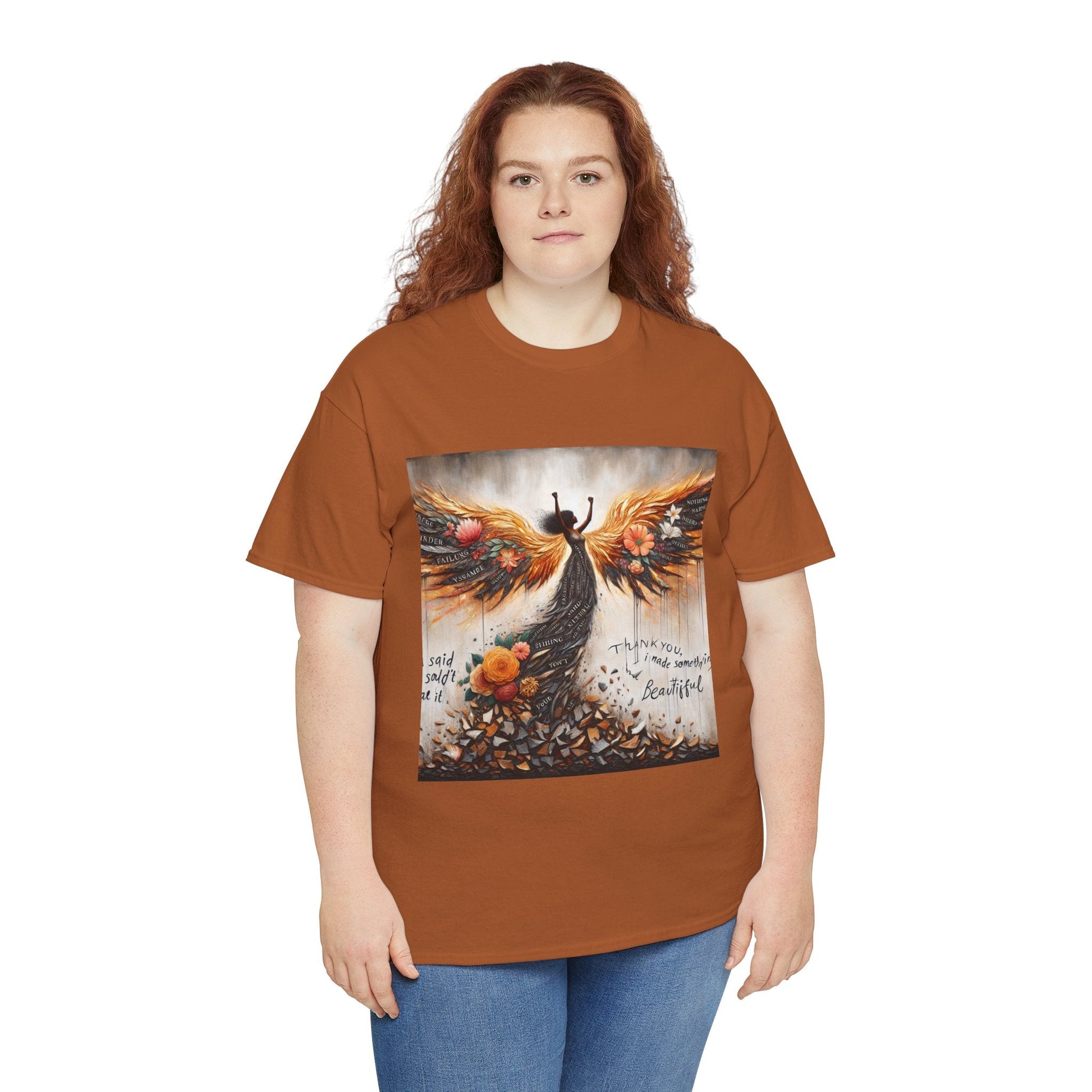 Beautiful In Every Way Unisex Heavy Cotton Tee, Inspirational Art Shirt, Self-Love Gift, Motivational Tee, Fashionable Everyday Wear Printify